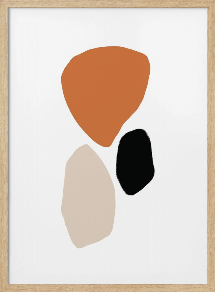 Organic Shapes in Earthy Tones | Poster