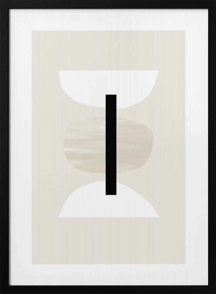 Geometric Shapes with Neutral Tones | Poster