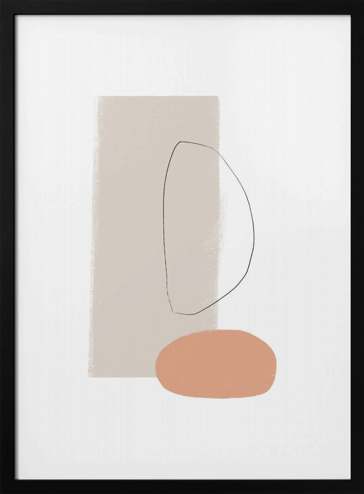 Simple Shapes and Soft Colors | Poster