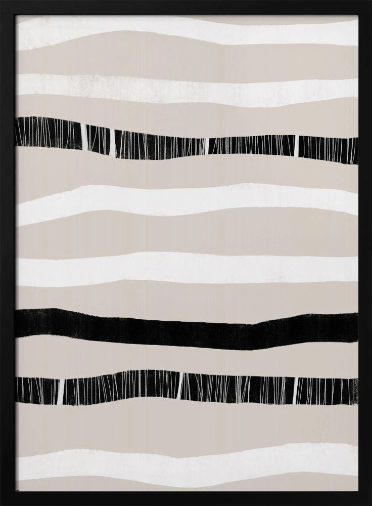 Monochrome Waves | Poster