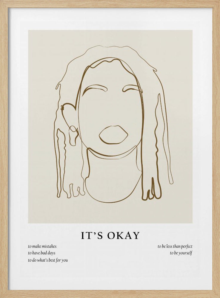 Woman line portrait | Poster