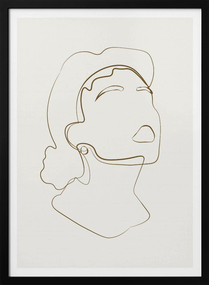 Abstract Face Line Art | Poster