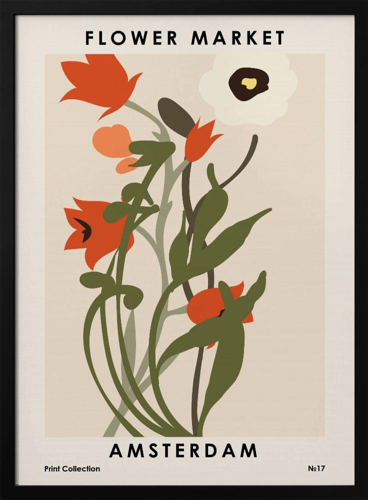 Flower Market Amsterdam | Poster