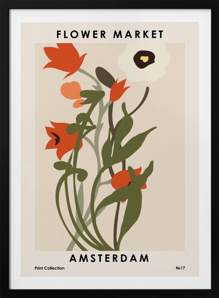Flower Market Amsterdam | Poster