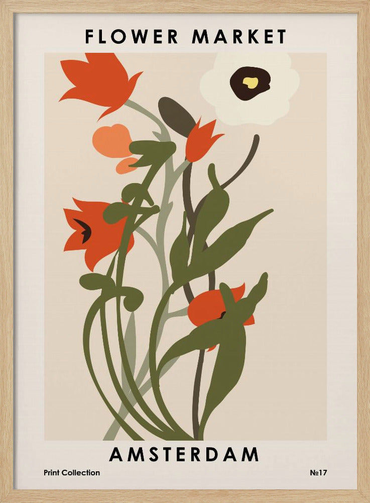 Flower Market Amsterdam | Poster