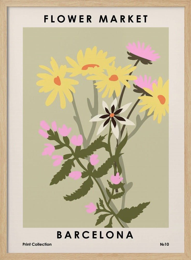 Flower Market Barcelona | Poster