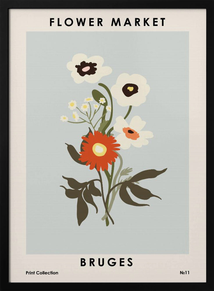 Flower Market Bruges | Poster