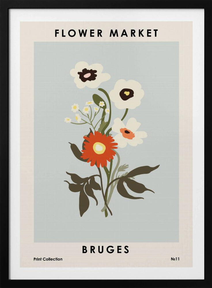 Flower Market Bruges | Poster