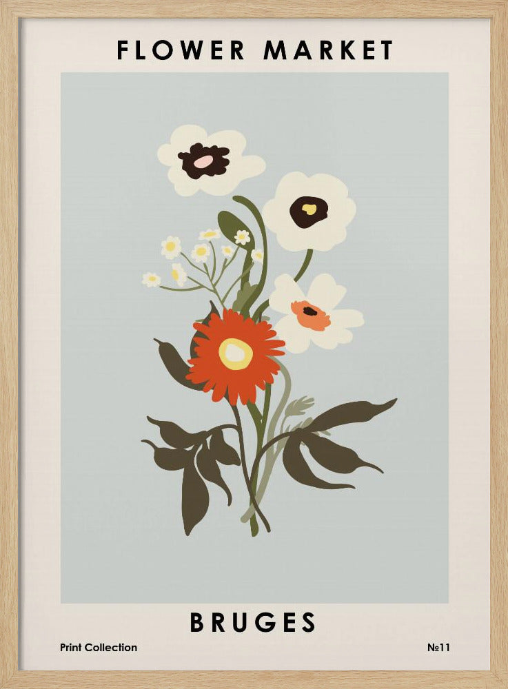 Flower Market Bruges | Poster