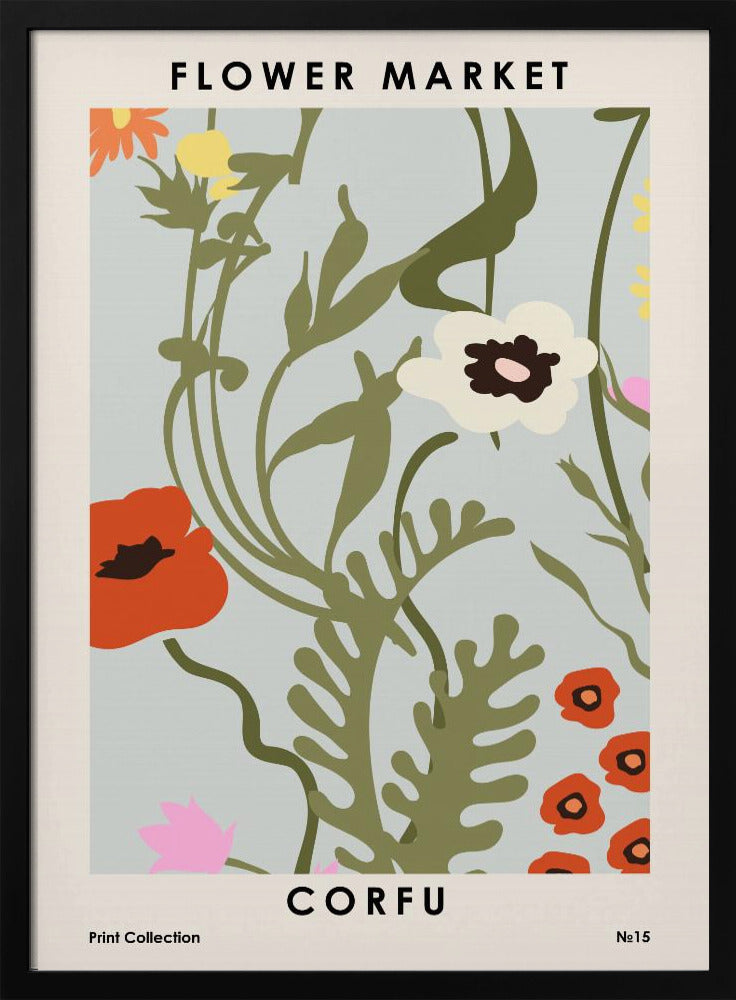 Flower Market Corfu | Poster