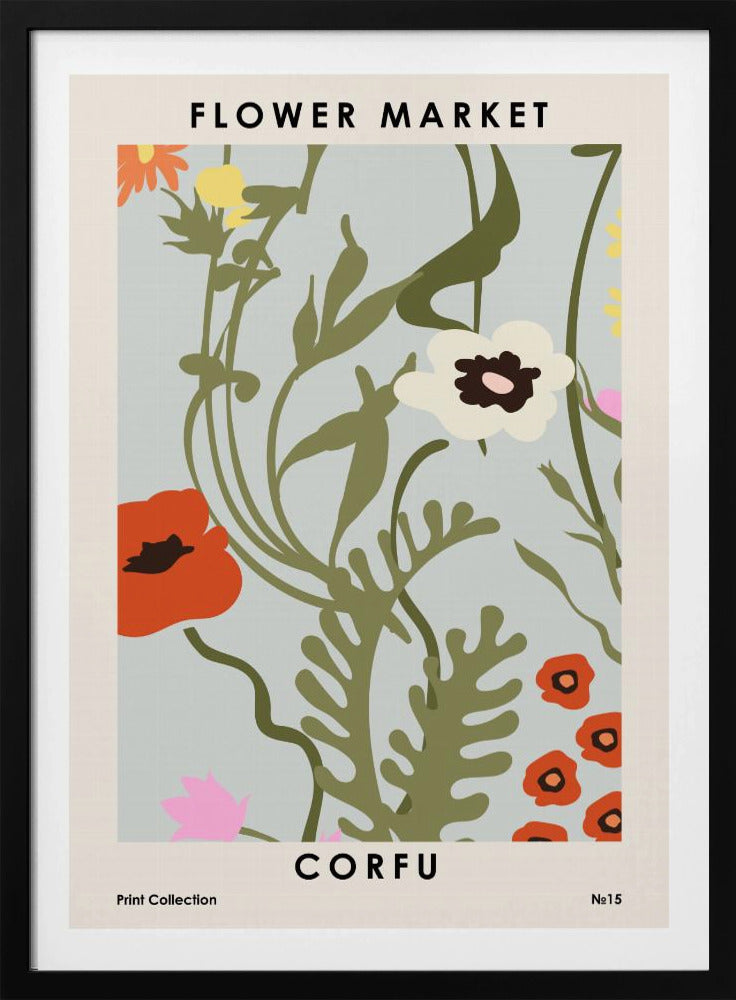 Flower Market Corfu | Poster
