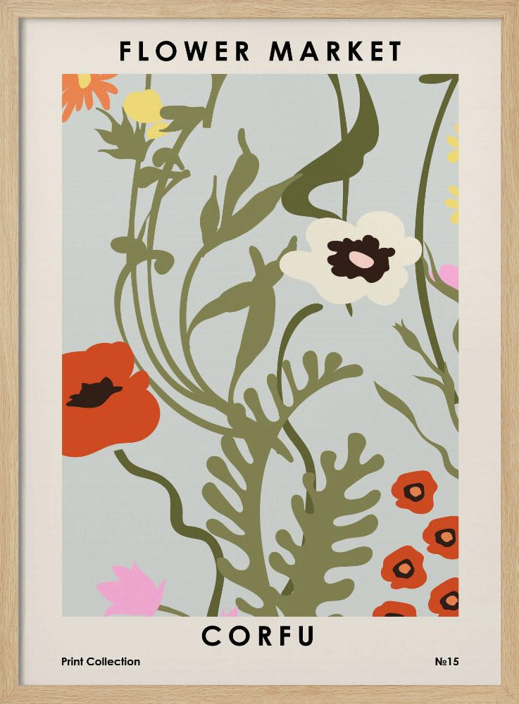 Flower Market Corfu | Poster