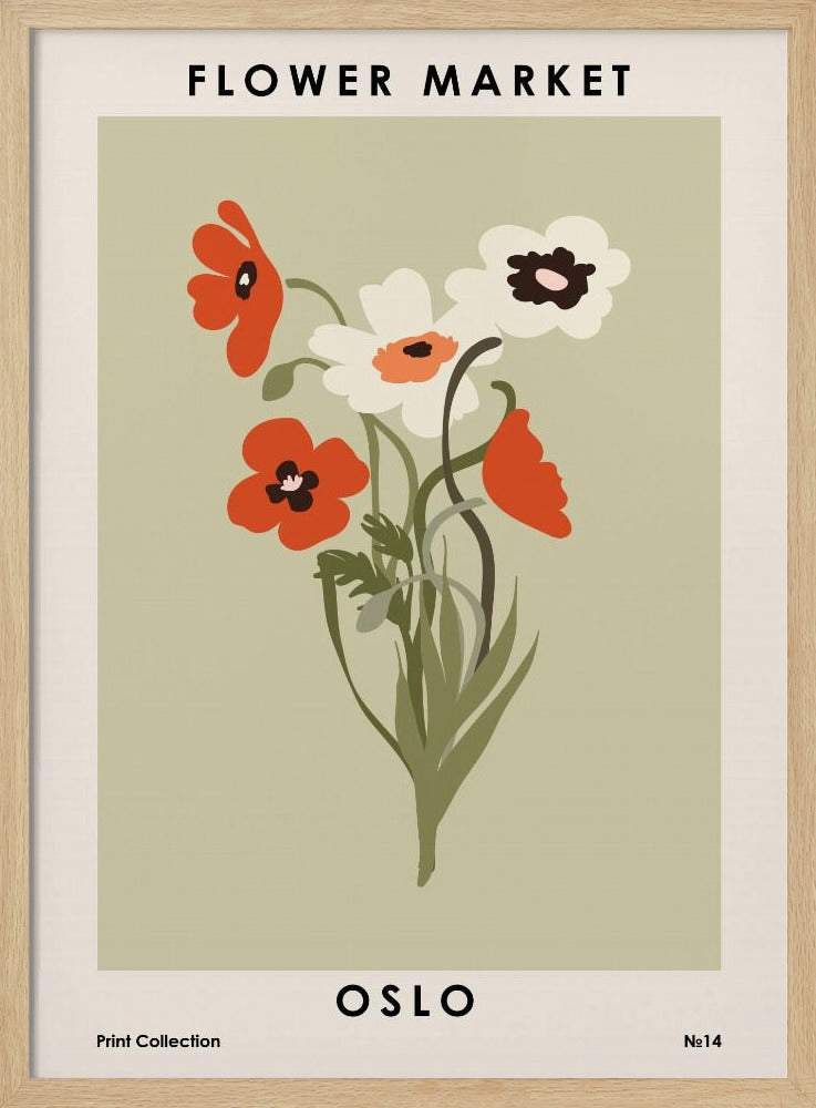 Flower Market Oslo | Poster