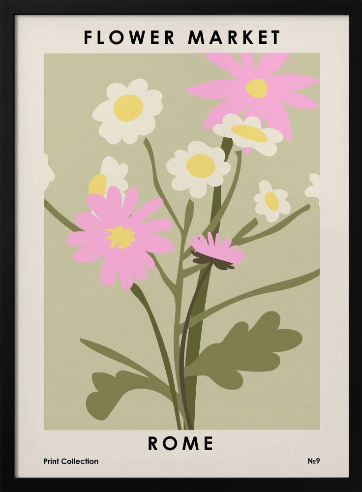 Flower Market Rome | Poster