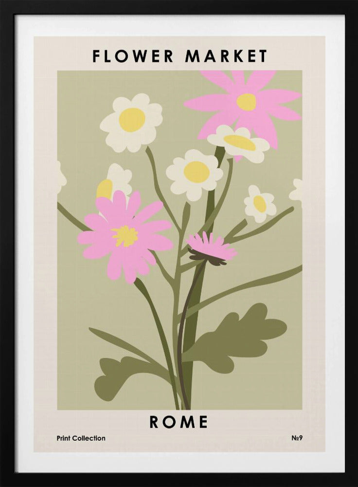 Flower Market Rome | Poster