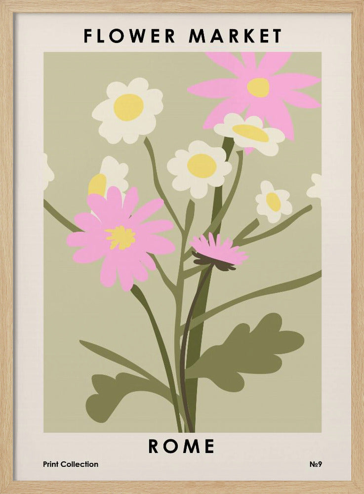 Flower Market Rome | Poster