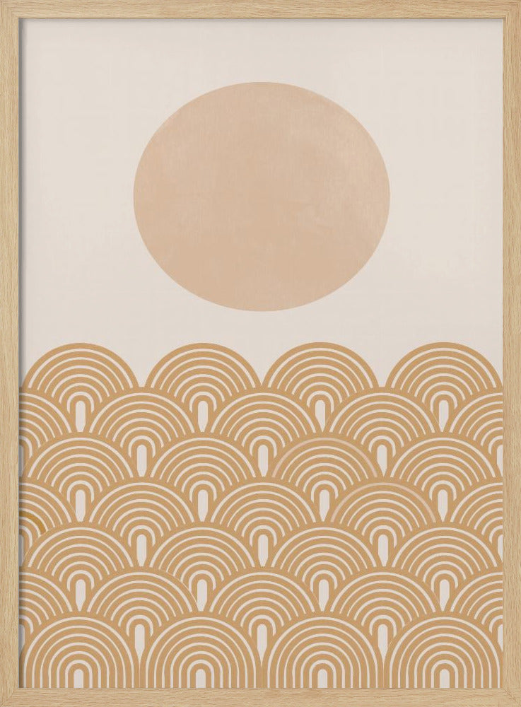 Golden Sun Waves | Poster
