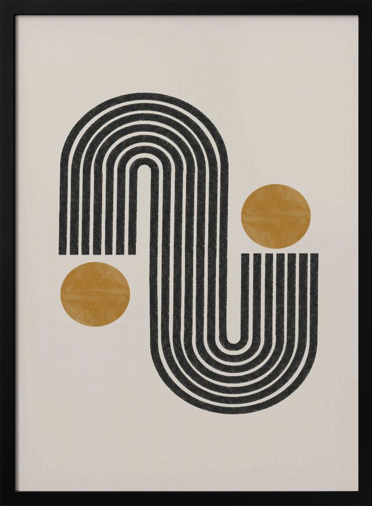 Curved Lines Harmony | Poster