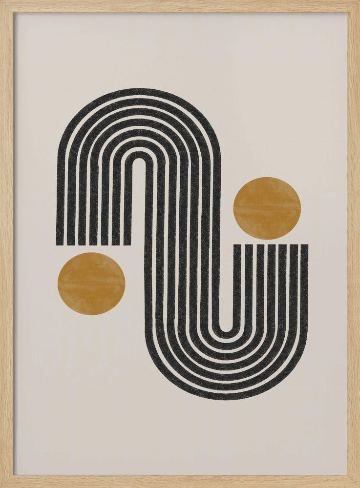 Curved Lines Harmony | Poster
