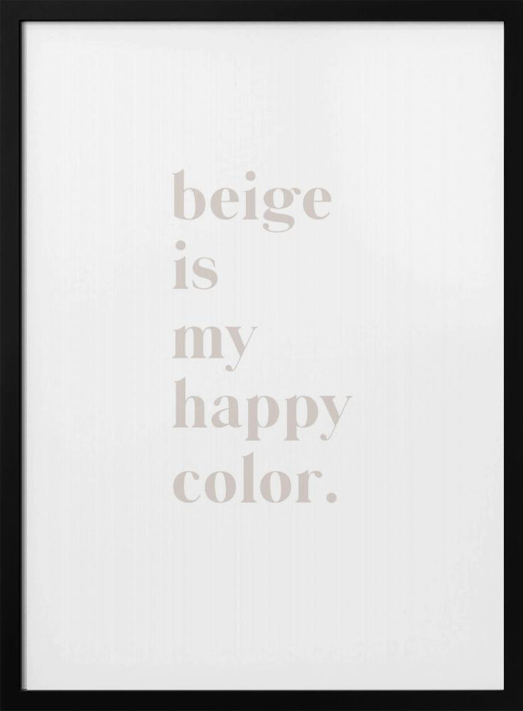 Beige Bliss | Poster
