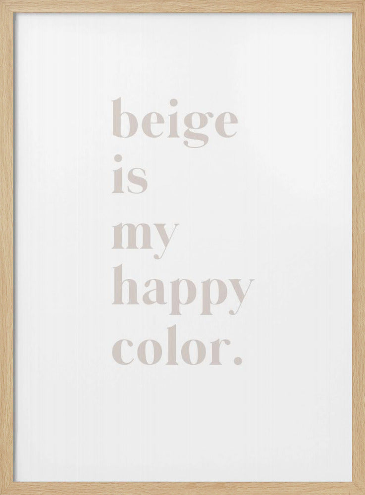 Beige Bliss | Poster
