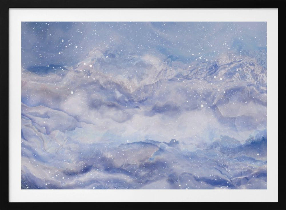 Mountains Under A Starry Sky | Poster