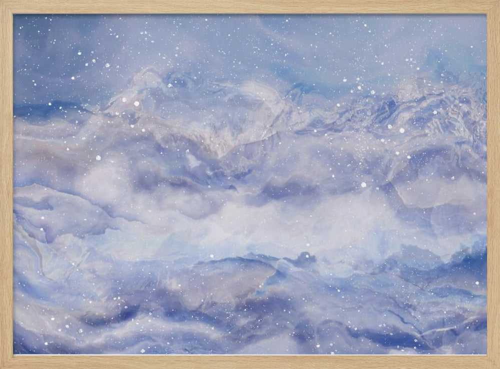 Mountains Under A Starry Sky | Poster