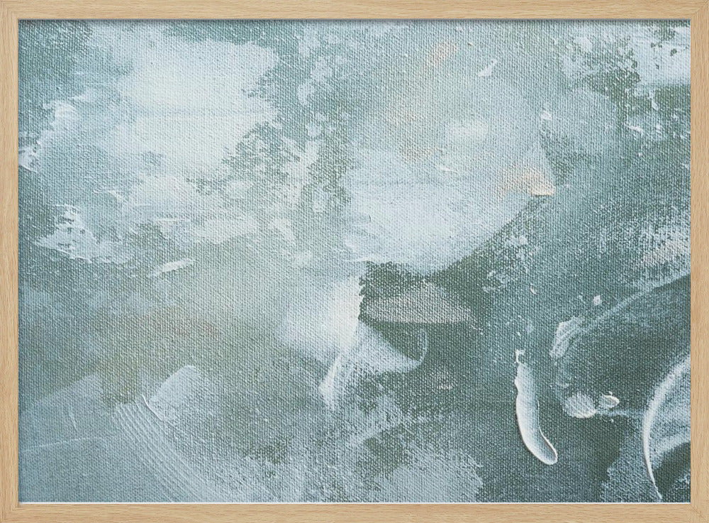 Green and White Acrylic | Poster