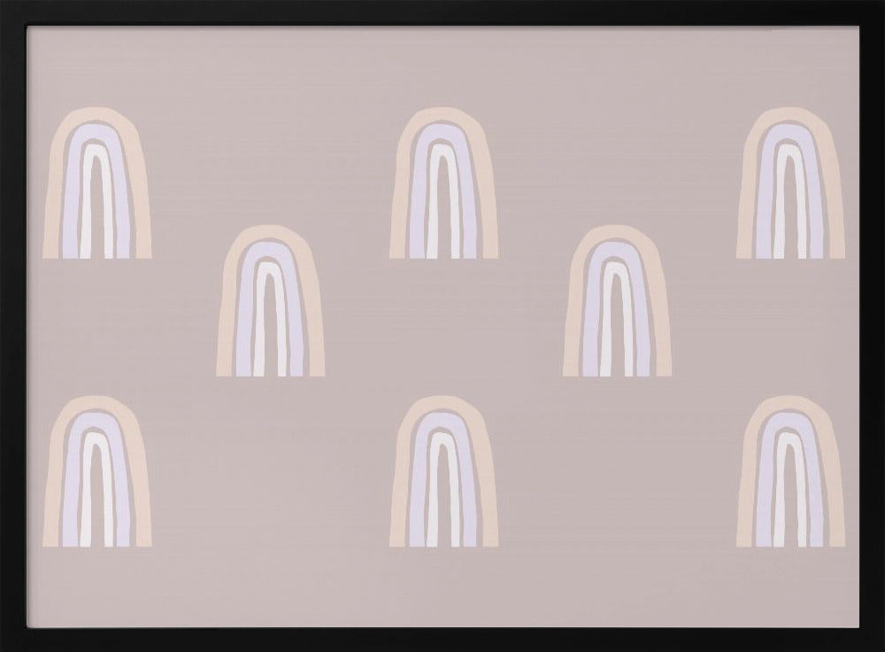 Pastel Arches Pattern | Poster