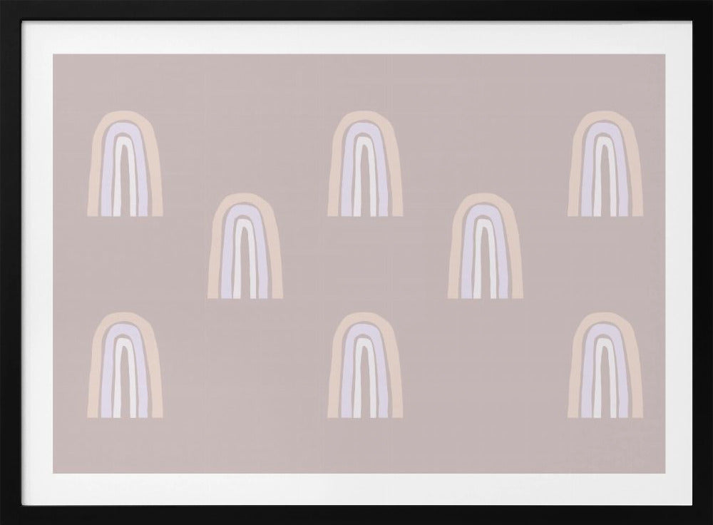 Pastel Arches Pattern | Poster