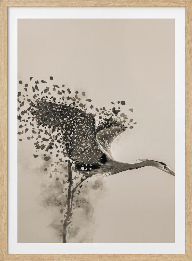 A Blue Heron | Poster