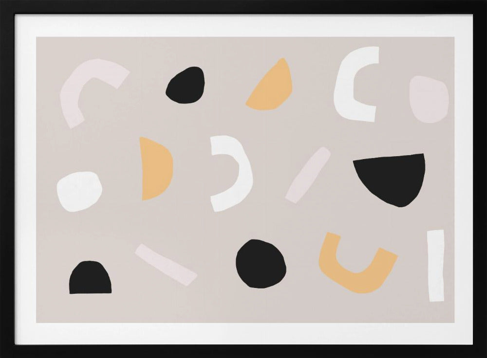 Geometric Shapes in Neutral Tones | Poster