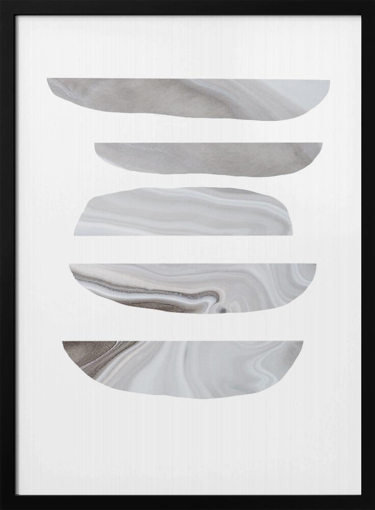 Minimalist Marble Patterns in Neutral | Poster