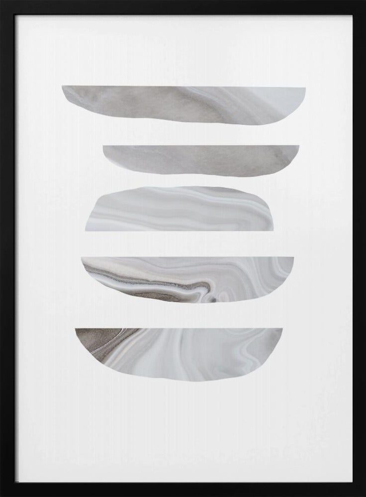 Minimalist Marble Patterns in Neutral | Poster