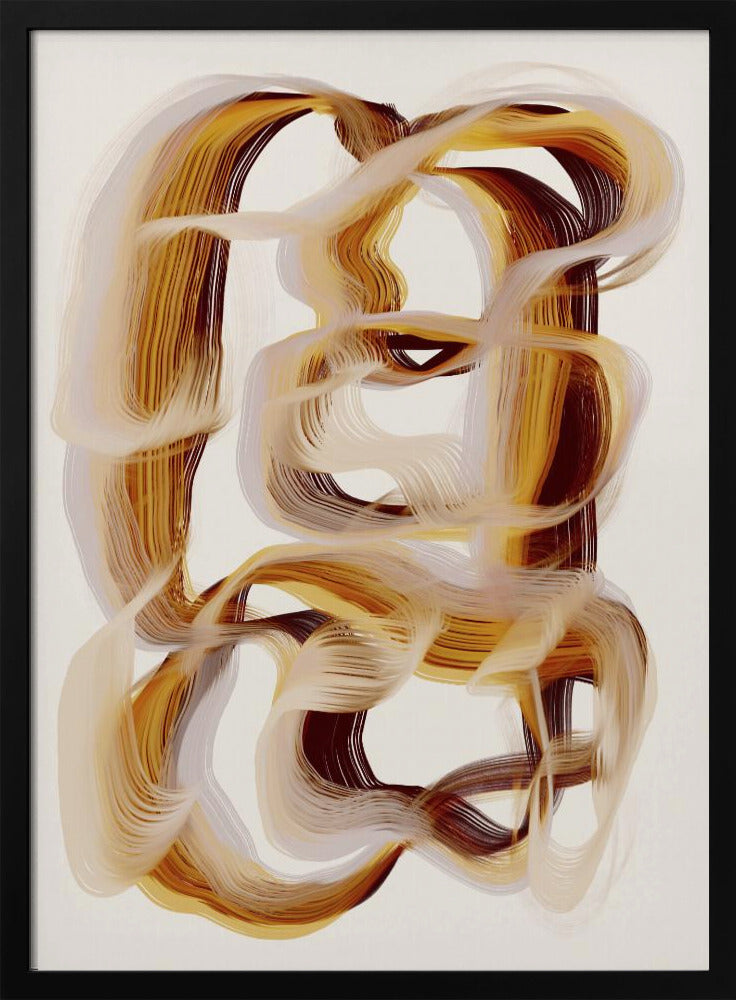 Flowing Amber Paths | Poster