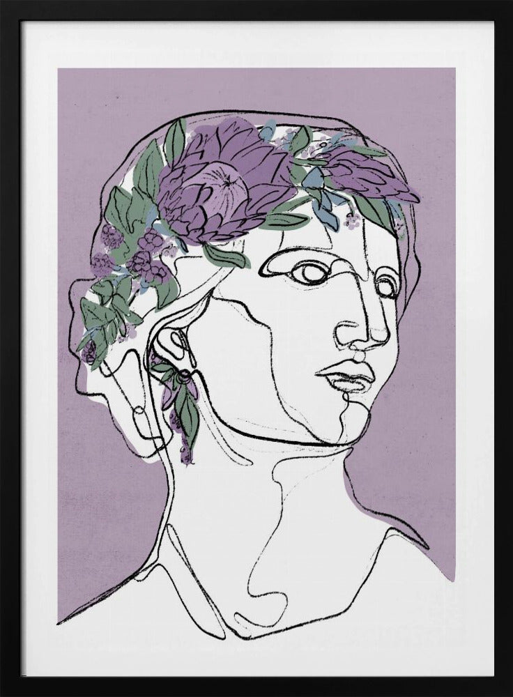 Floral Outline Muse | Poster