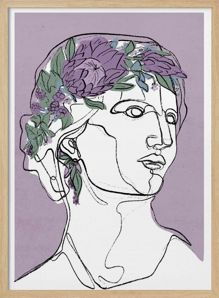 Floral Outline Muse | Poster