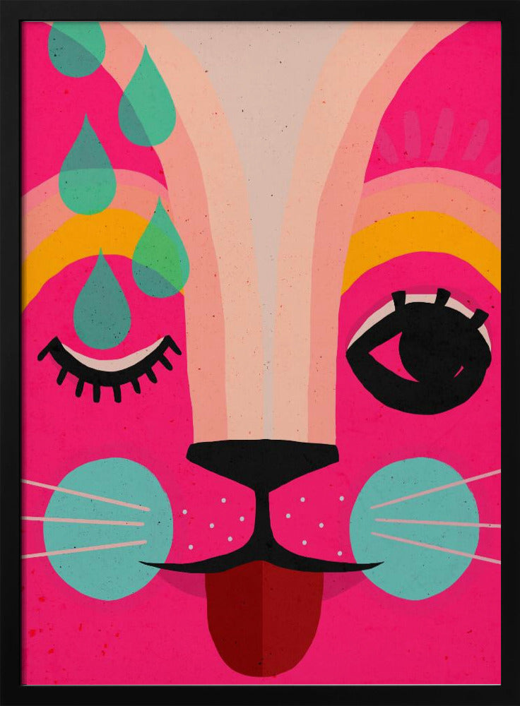 Vibrant Feline Dreams | Poster