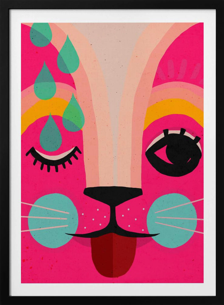 Vibrant Feline Dreams | Poster