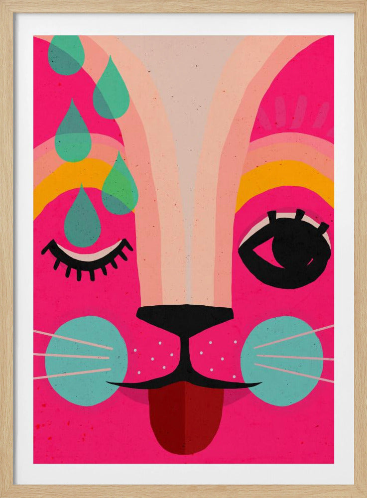 Vibrant Feline Dreams | Poster