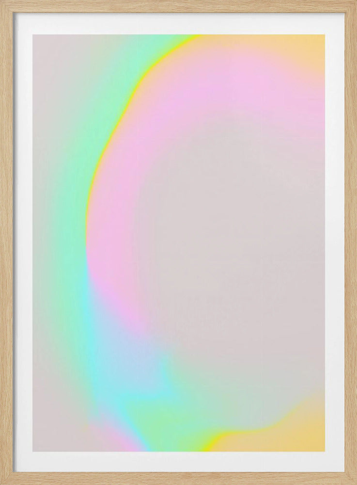 Pastel Glow Curve | Poster
