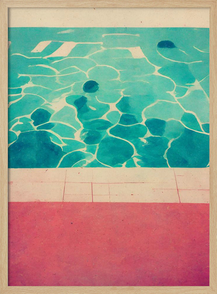 Serene Poolside | Poster