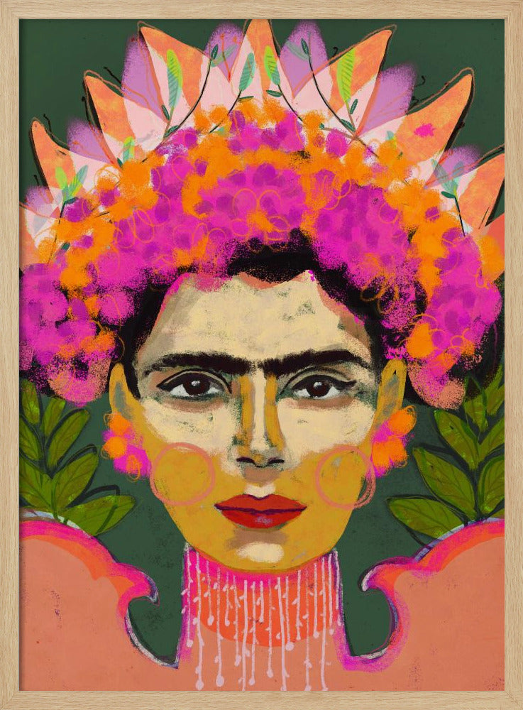 Vibrant Floral Crown | Poster