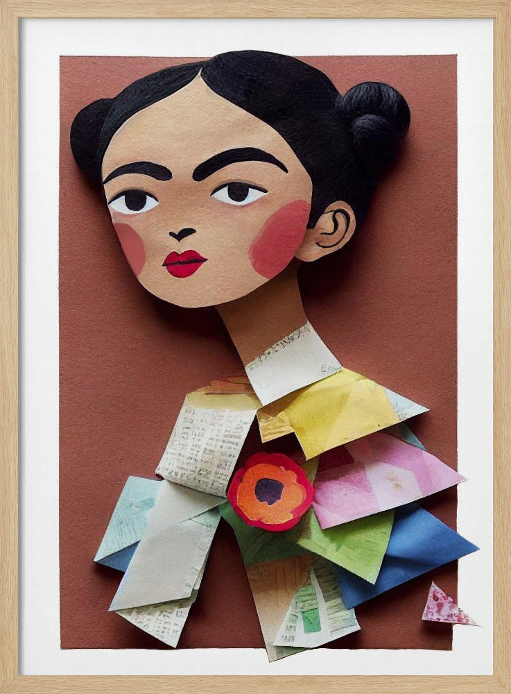 Paper Portrait Blossom | Poster