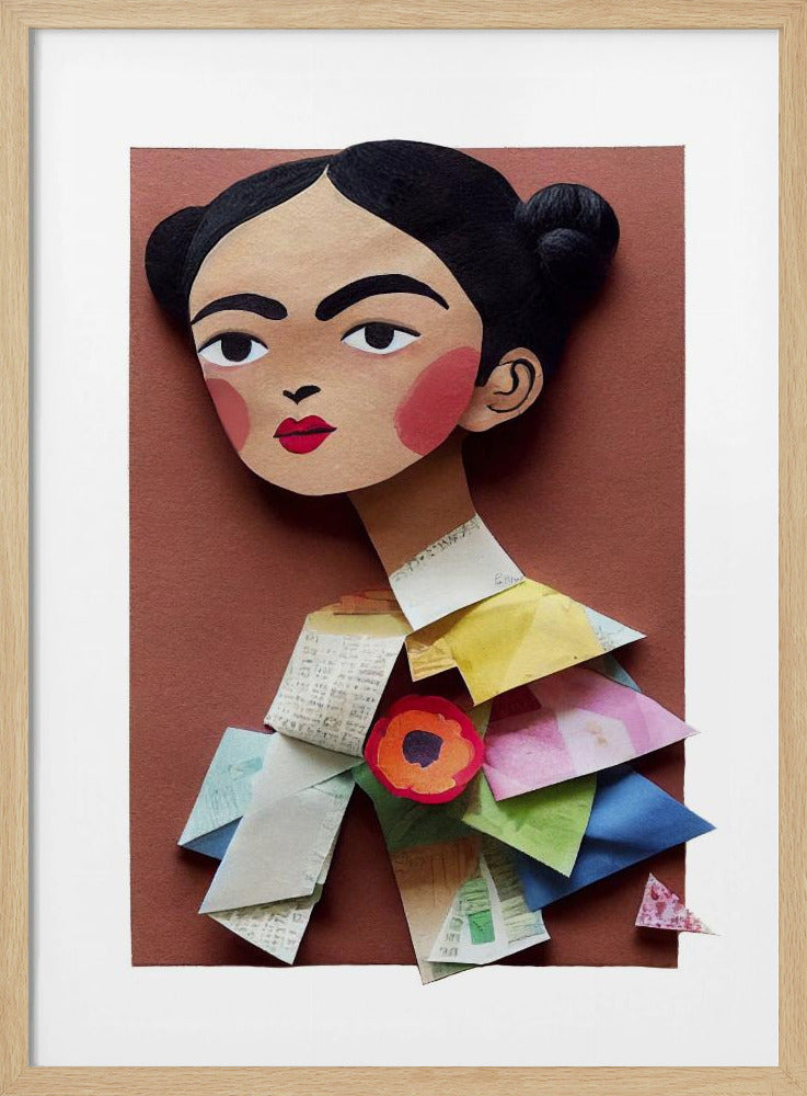 Paper Portrait Blossom | Poster