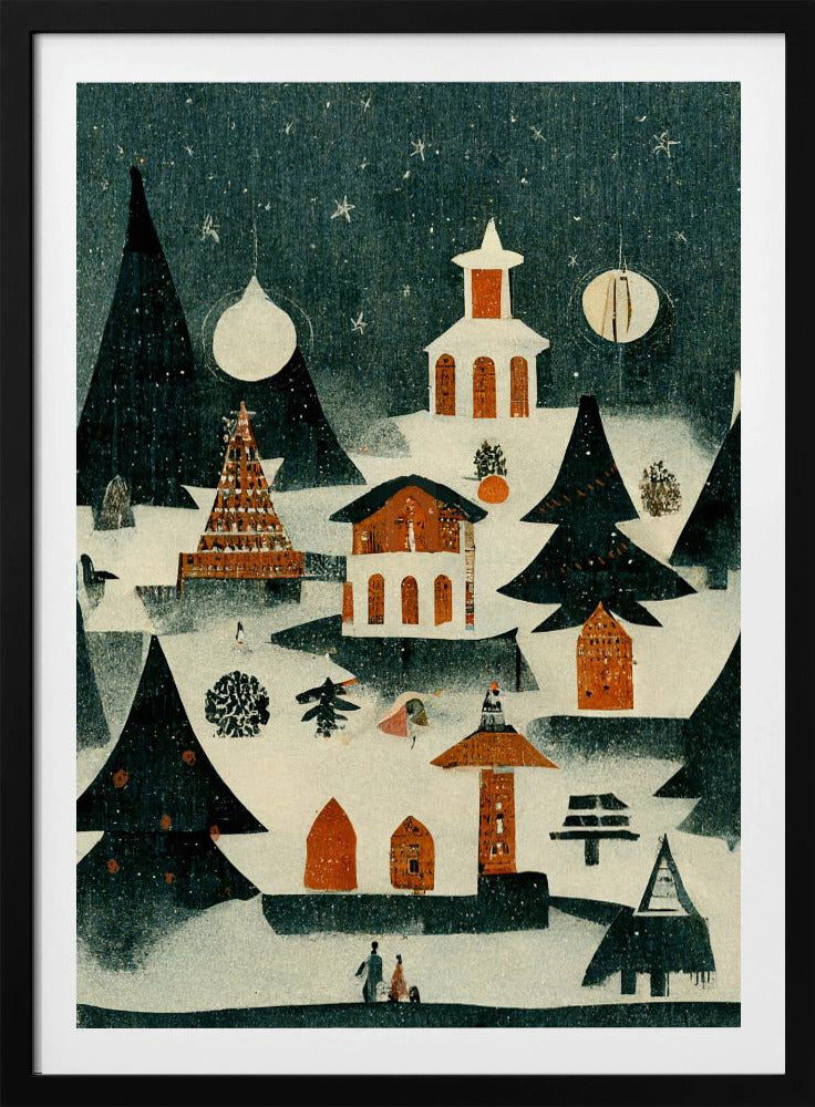 Winter Village Glow | Poster