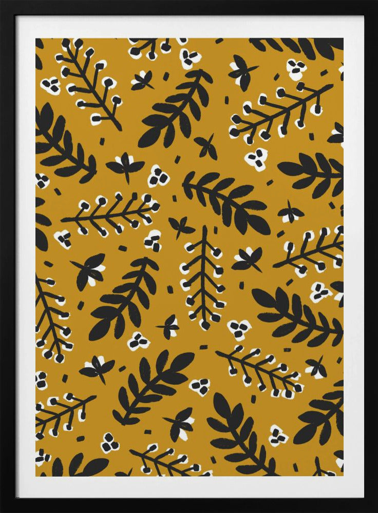 Golden Botanical Bliss | Poster