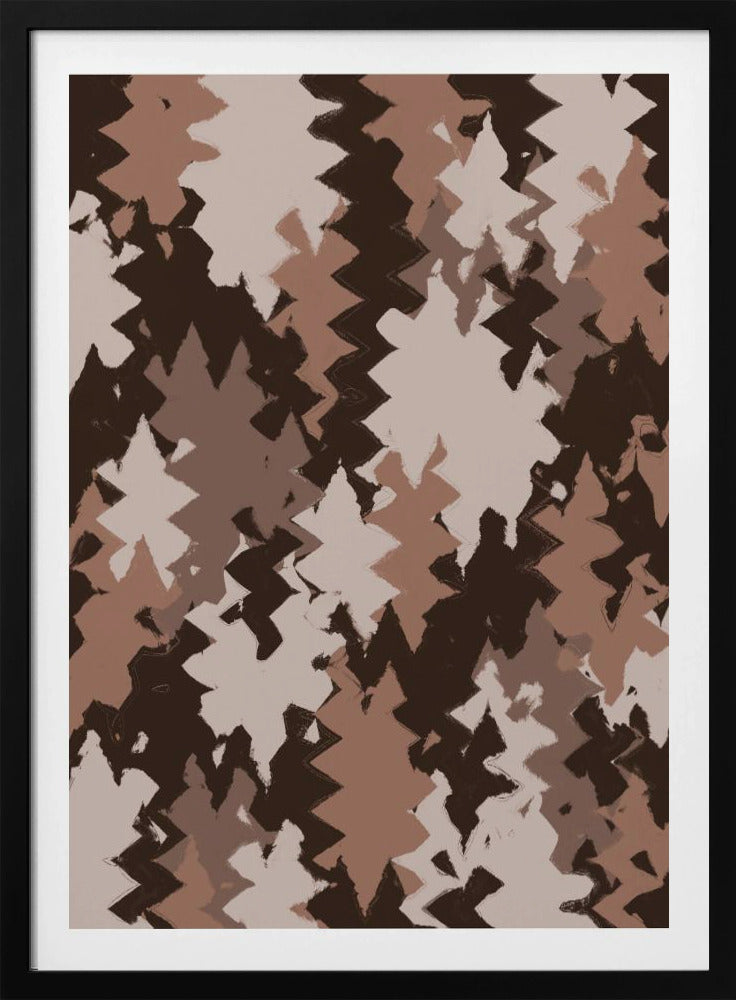 Zigzag Earth Tones | Poster