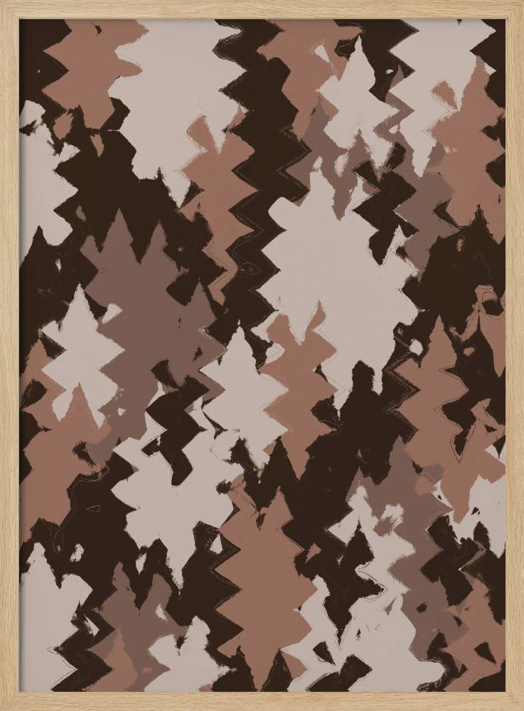 Zigzag Earth Tones | Poster