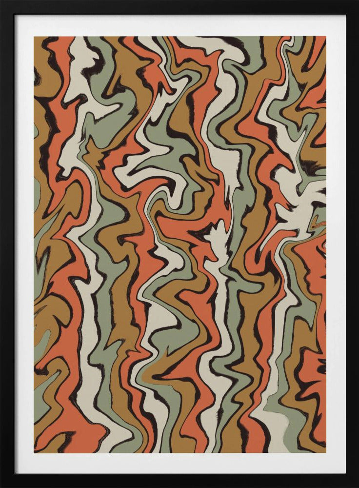 Flowing Earth Tones | Poster